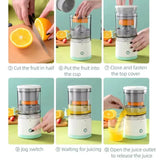 Electric Citrus Juicer  Portable Automatic Pulp Separator - Detailed view