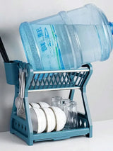 Kitchen Dish Drying Rack  2-Tier Stainless Steel Design - Product detail 7