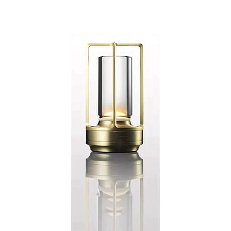 Modern LED Table Lamp  Glass Cylinder Metal Frame Design - Product detail 6