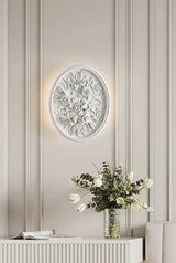 Vintage Wall Lamp  French Round Floral Relief Design - Product detail 9