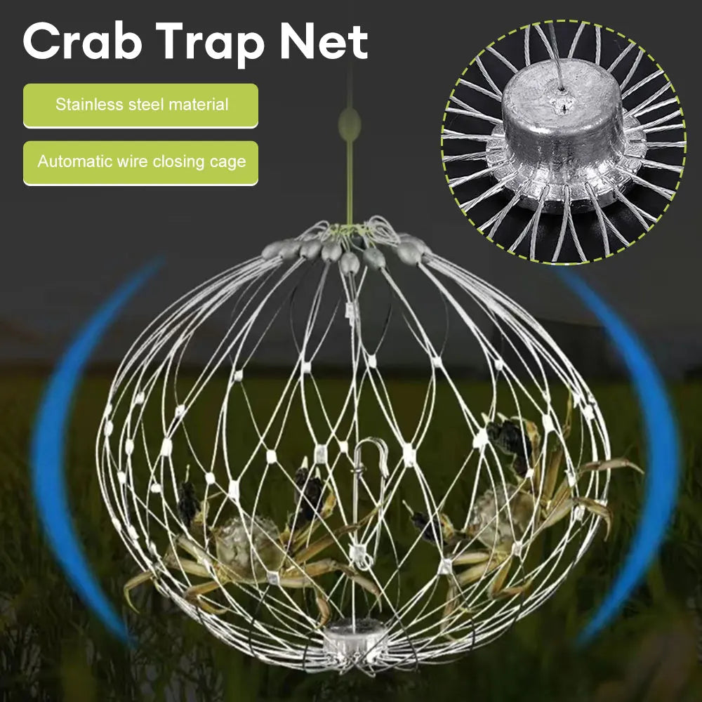 Collapsible Fishing Trap Net  Stainless Steel Mesh Design - Product detail 10