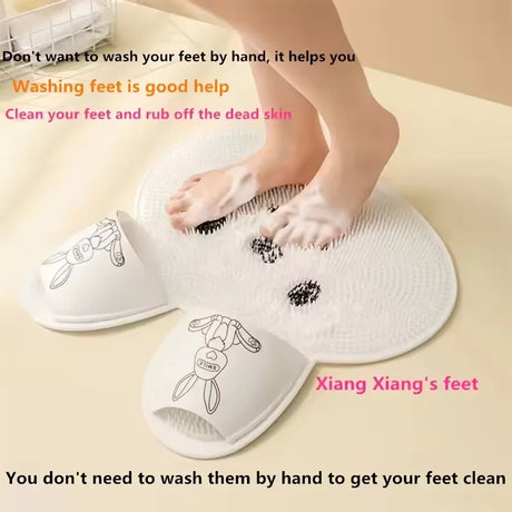 Shower Foot Scrubber Mat  Non-Slip Massage Cleaner - Product showcase