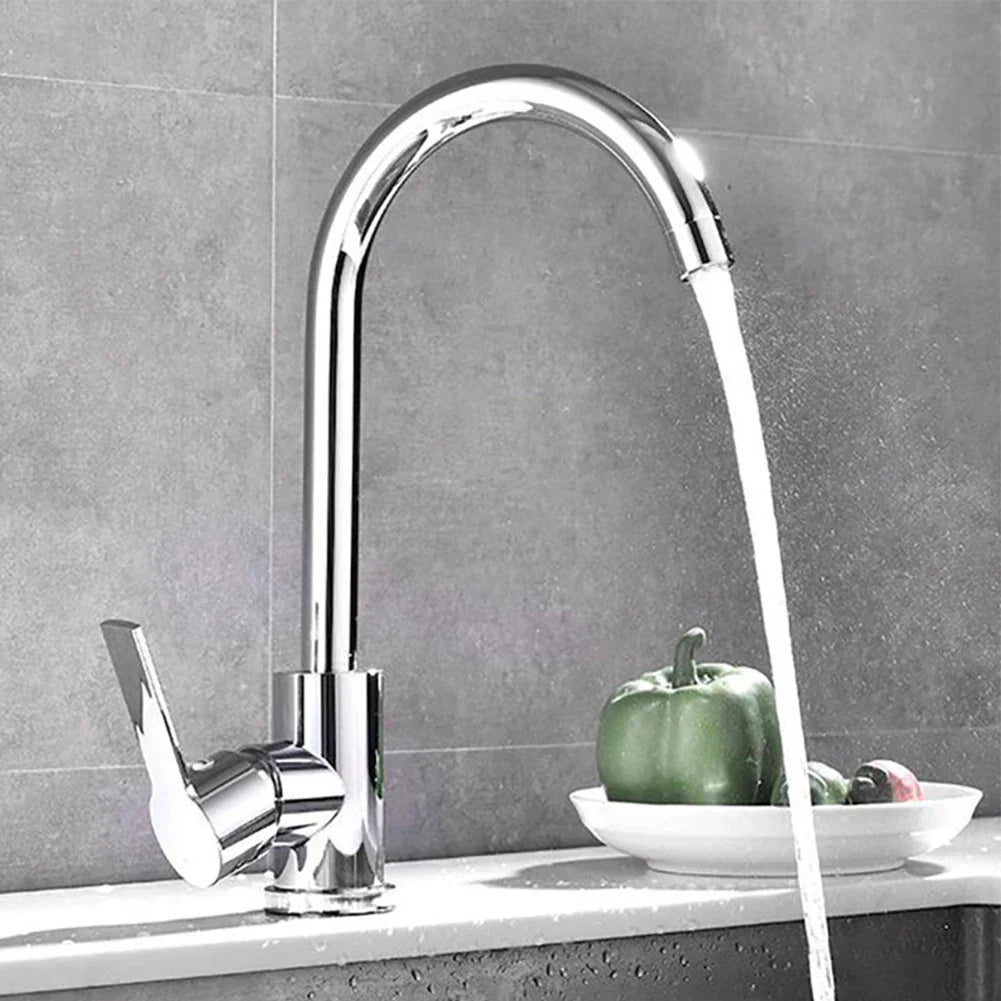 Modern Kitchen Faucet  Chrome Single Handle Design - Product detail 4