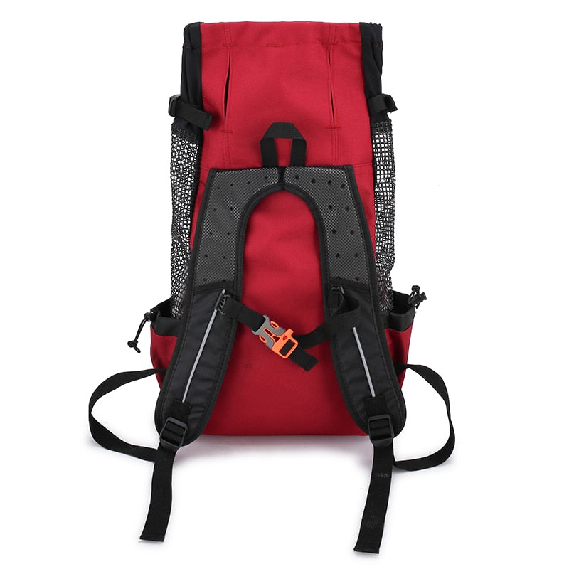 Pet Travel Backpack  Adjustable Mesh Carrier With Safety Straps - Product example
