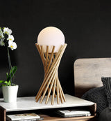 Modern Table Lamp  Twisted Gold Metal Design - Product detail 6