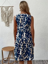 Summer Floral Dress  V-Neck Tiered Cotton Design - Product detail 16