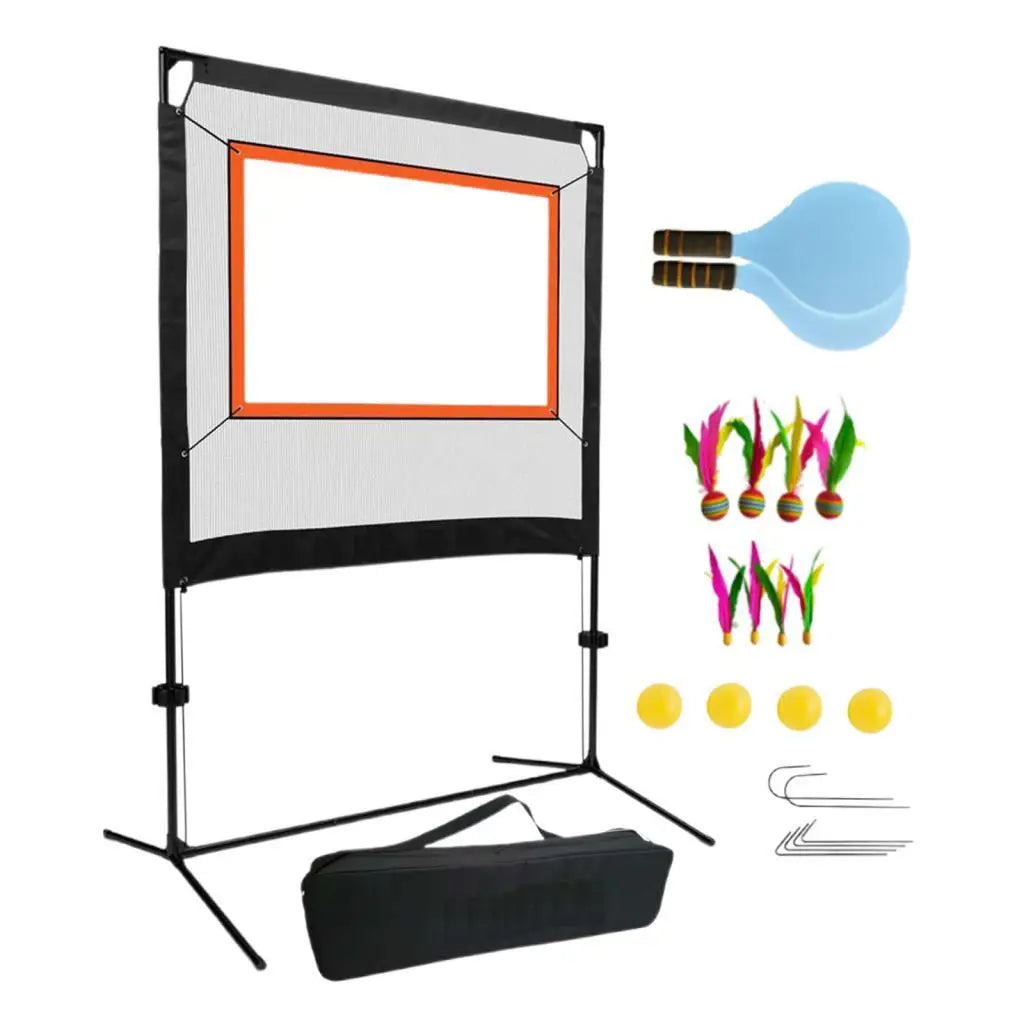Portable Badminton Set  Complete Game Kit with Net Stand - Product example