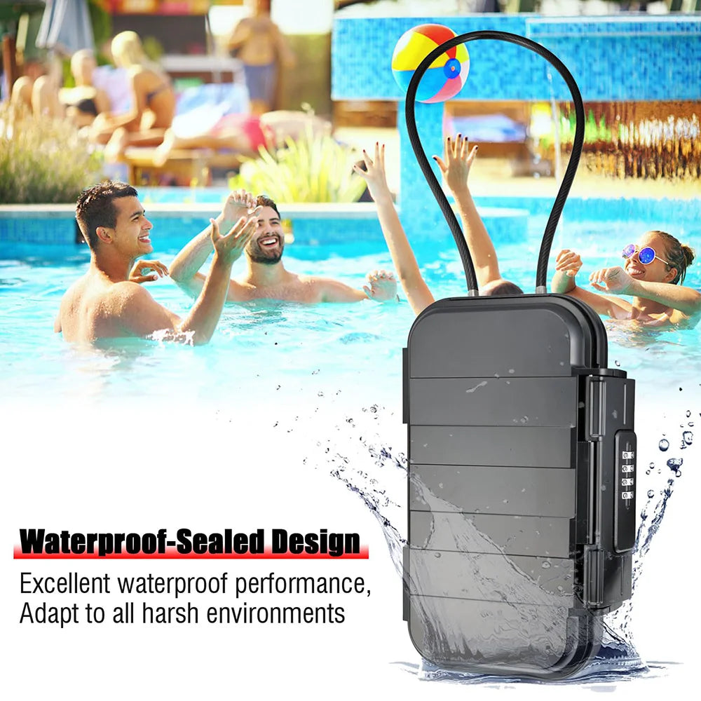 Portable Security Safe Box  Waterproof Travel Valuables Storage - Detailed view