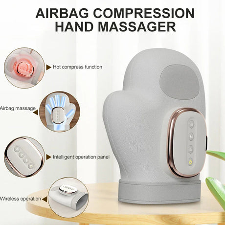 Electric Hand Massager  Heat Compression Therapy Device - Product showcase