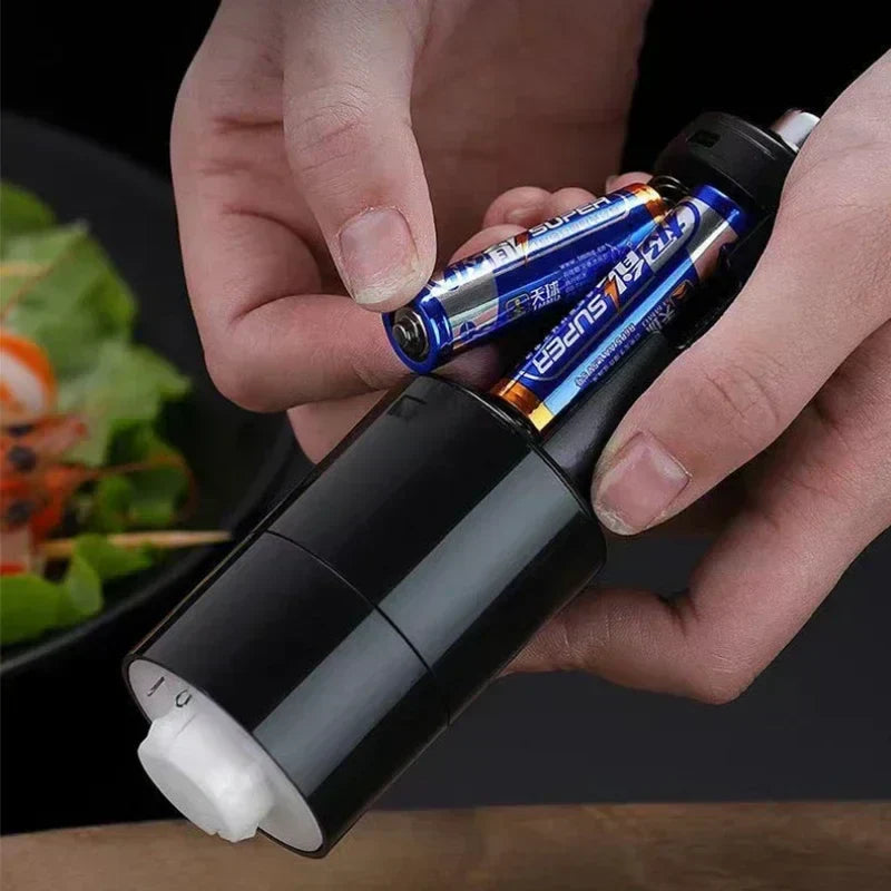 Electric Spice Grinder  LED Illuminated Precision Mill - Detailed view