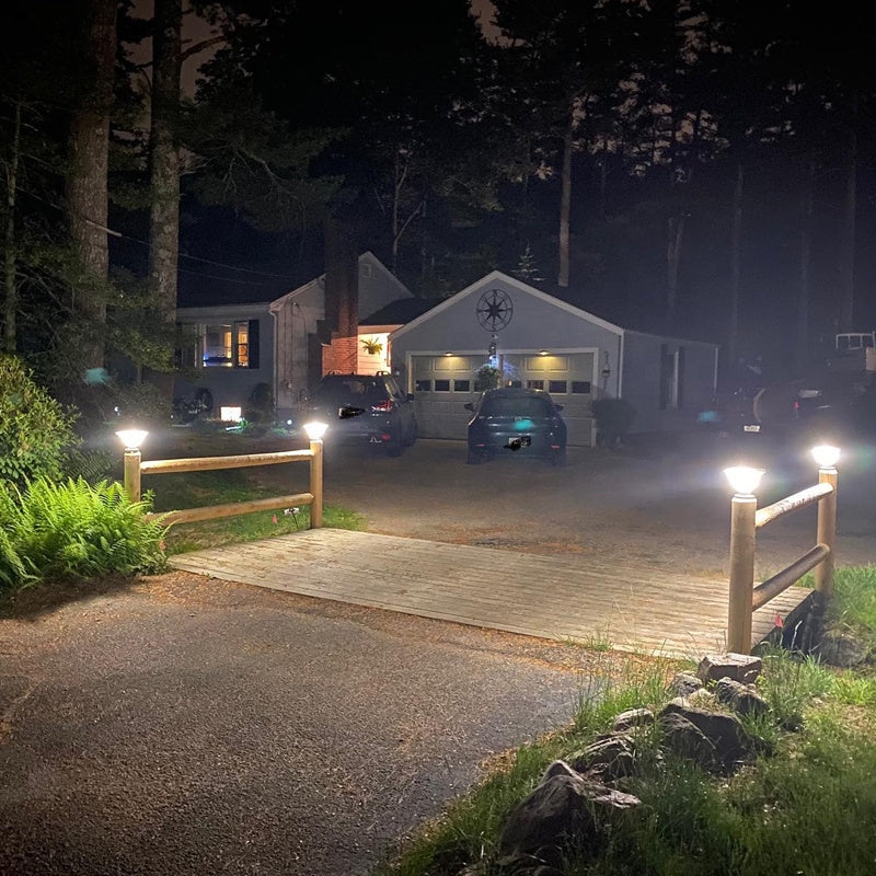 Solar Pillar Light  Modern Aluminum Post Light With 3-Color LED - Product detail 5