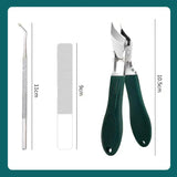 Professional Nail Care Set  Slant Edge Clipper With Glass File - Product detail 9