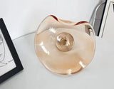 Modern Glass Wall Light  Sculptural Stone Design - Detailed view