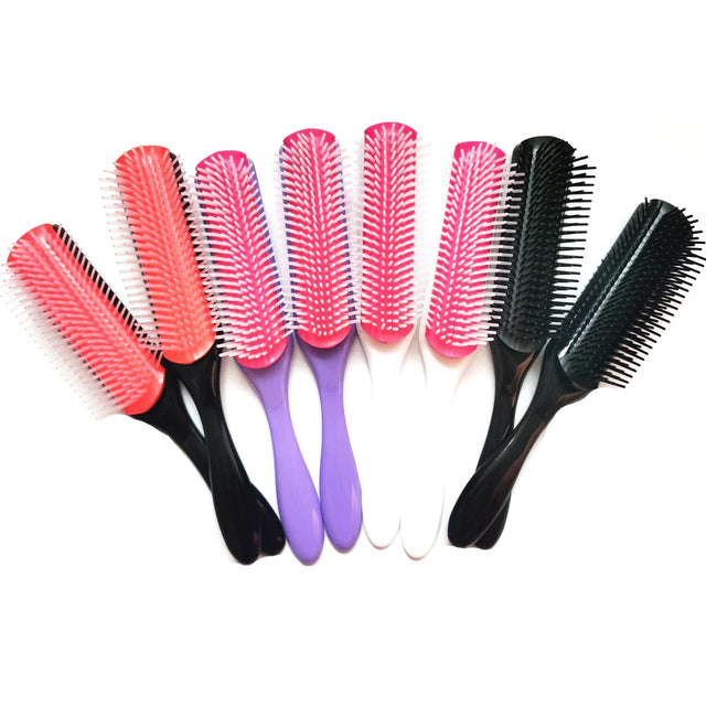Professional Detangling Brush  9-Row Design for All Hair Types - Product showcase