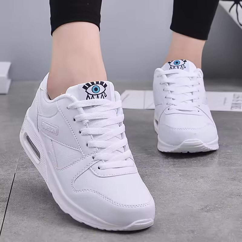 Air Cushion Sports Sneakers  Soft Pink Comfort Design - Detailed view