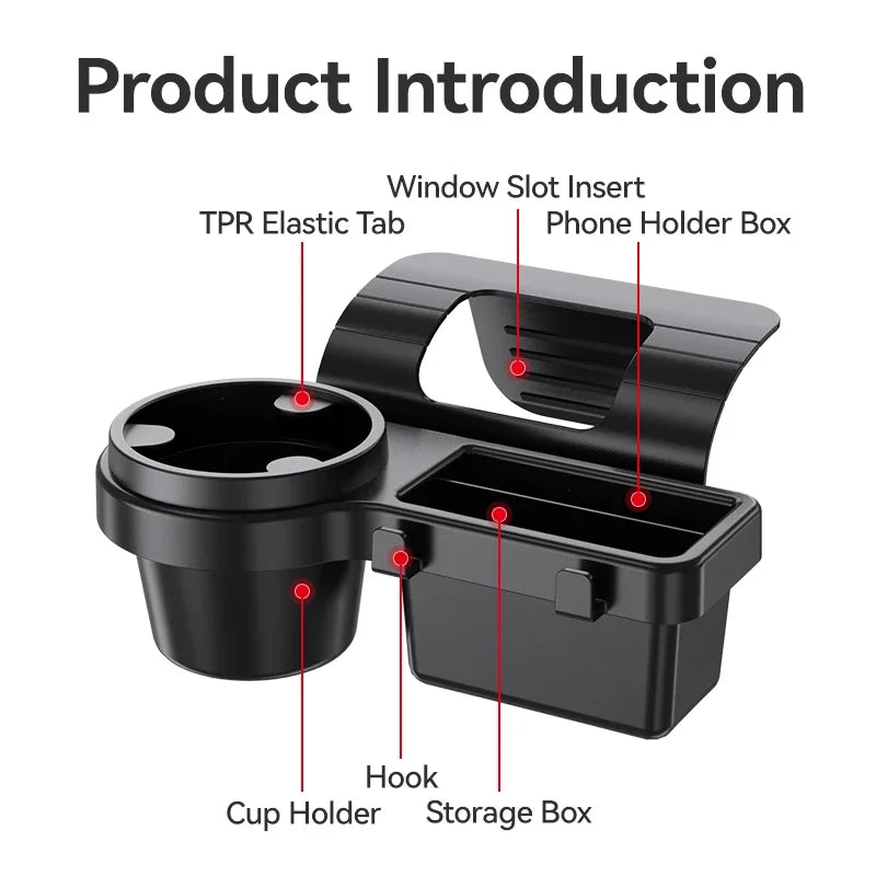 Car Door Storage Organizer  Multi-Function Cup Holder With Phone Slot - Product detail 11