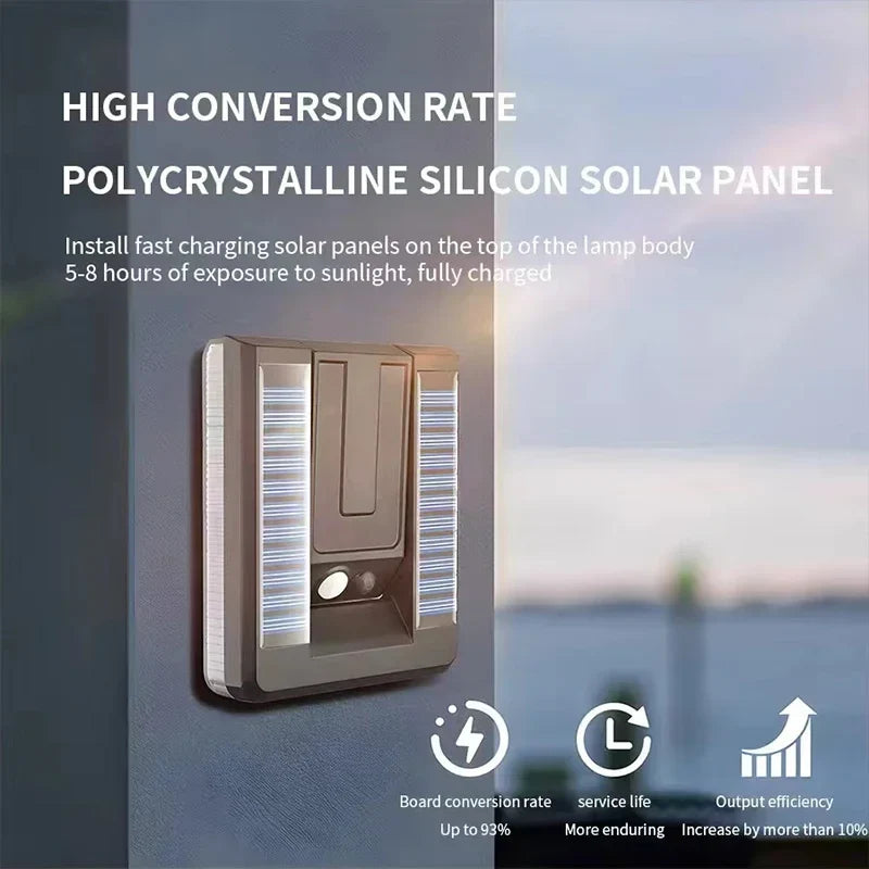 Solar Motion Sensor Wall Light  Adjustable LED Outdoor Security Lamp - Product detail 4