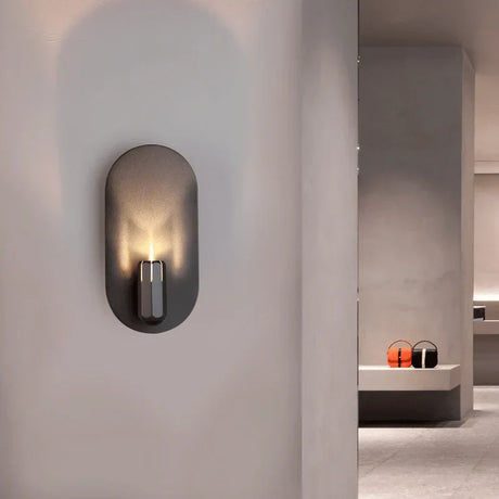 Modern LED Wall Light  Oval Capsule Design - Detailed view