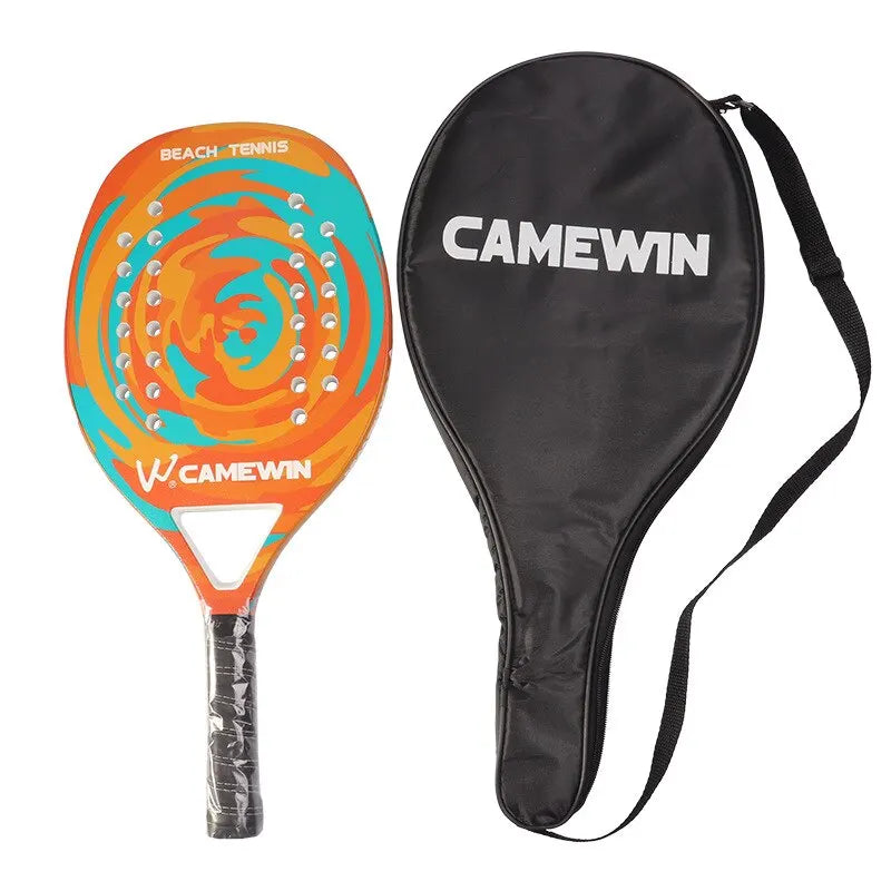 Beach Tennis Racket  Professional EVA Core Carbon Fiber Design - Detailed view