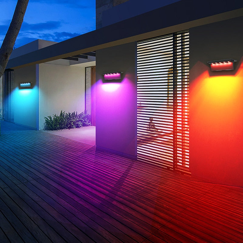 Modern Outdoor Wall Light  Motion Sensor LED Panel - Detailed view