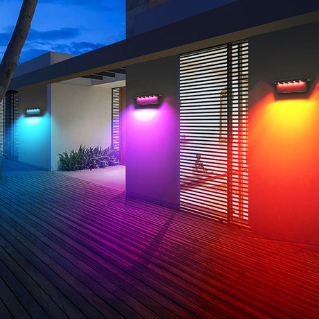 Modern Outdoor Wall Light  Motion Sensor LED Panel - Detailed view