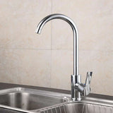 Modern Kitchen Faucet  Chrome Single Handle Design - Detailed view