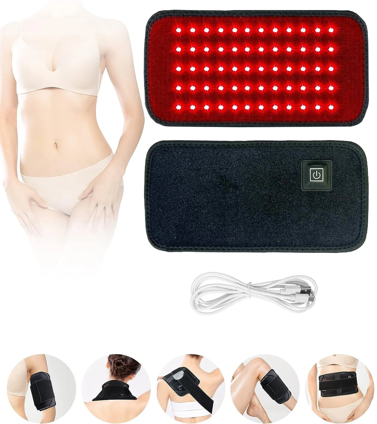 Red Light Therapy Belt  LED Pain Relief  Recovery Device - Detailed view