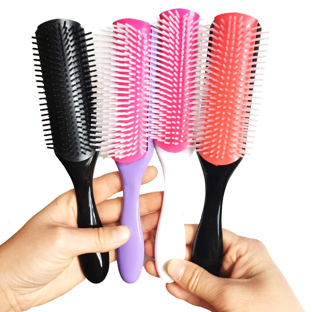 Professional Detangling Brush  9-Row Design for All Hair Types - Product detail 9