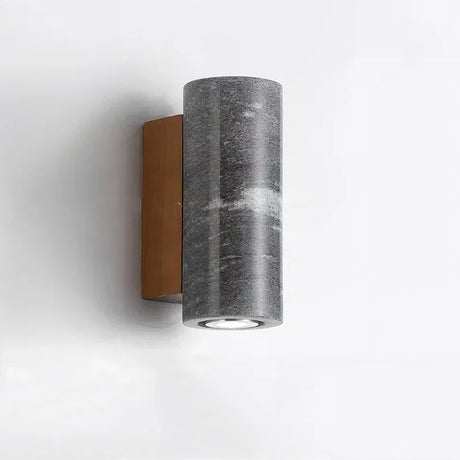 Modern Stone Wall Lamp  Grey Cylindrical LED Sconce - Product detail 6