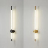 Vertical LED Wall Lamp  Brushed Brass and White Design - Product detail 15