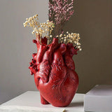 Anatomical Heart Vase  Gold Resin Floral Vessel - Product detail 9