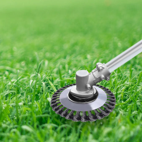 Steel Wire Grass Trimmer Head  Professional 15cm Weed Removal Brush - Product showcase