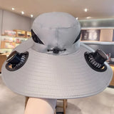 Solar Fan Sun Hat  Wide Brim Cooling Technology - Product detail 9