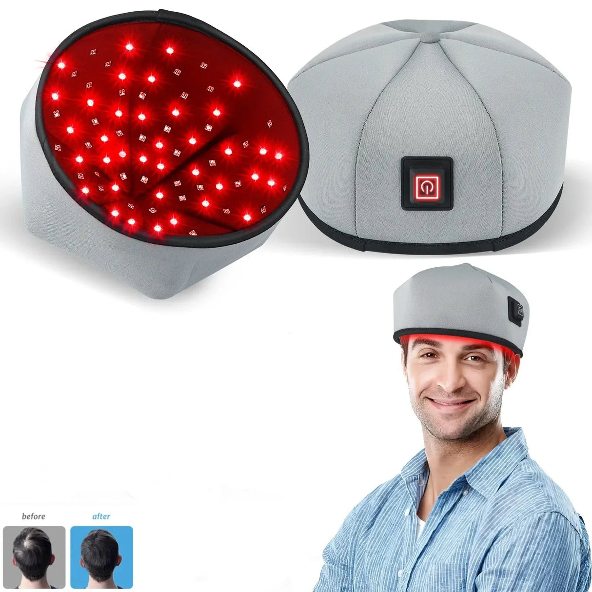 Red Light Therapy Cap  LED Hair Growth Device - Product showcase