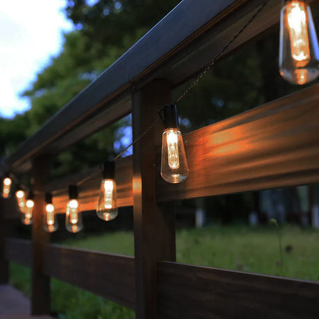 Solar String Lights  Retro Edison Glass Bulb Design - Product detail 5