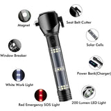 Emergency Solar Flashlight  Multi-Tool Safety Device with Power Bank - Product detail 5