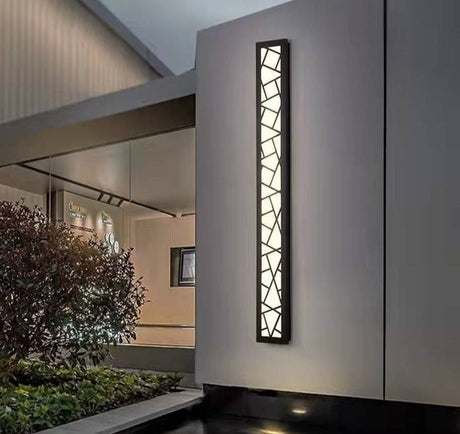 Modern Outdoor Wall Light  Geometric LED Pattern Design - Product detail 8