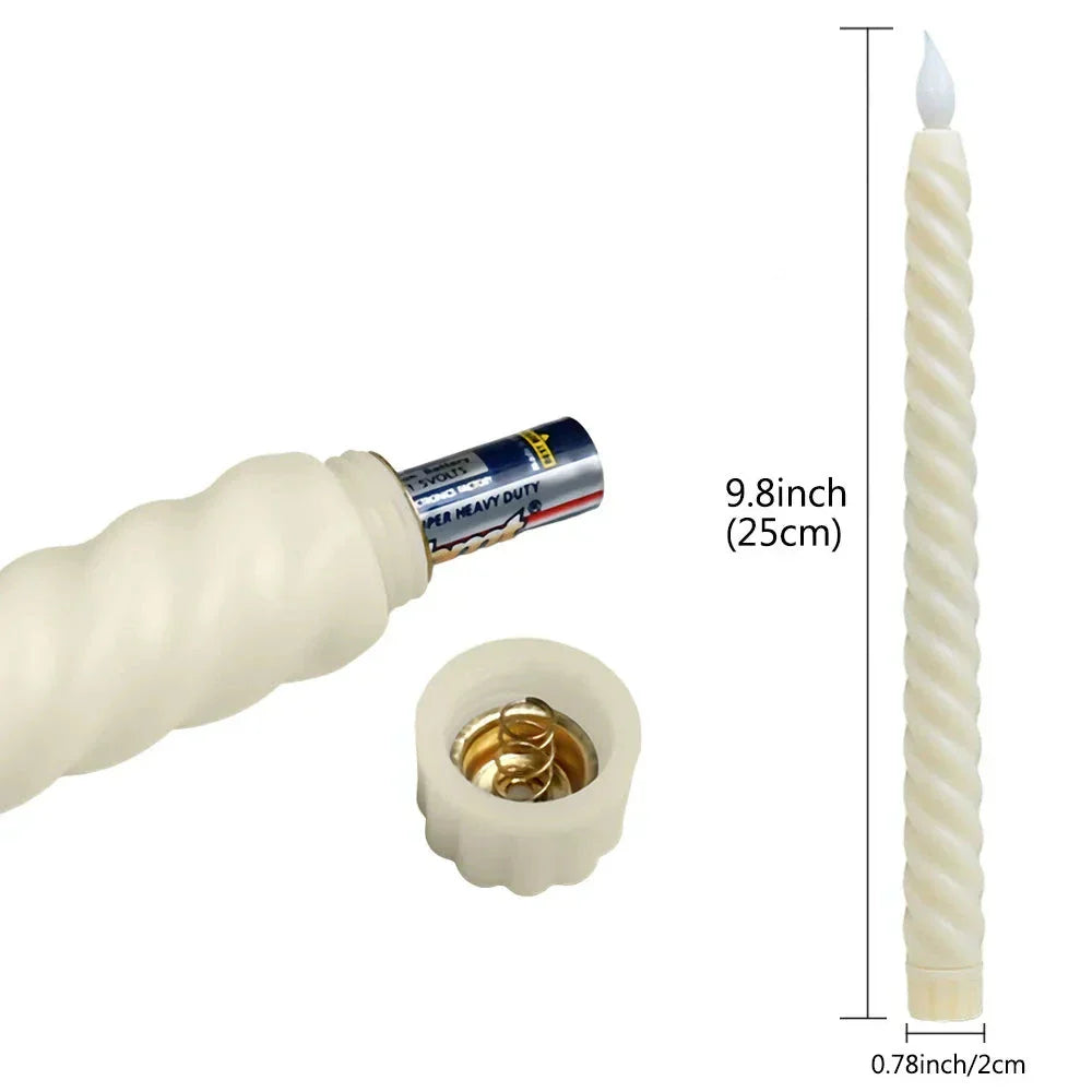 LED Taper Candles  3D Flickering Flame Effect - Product detail 6