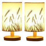 Minimalist Table Lamp  Natural Wood Base with Linen Shade - Product detail 12