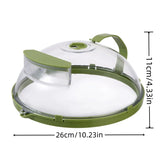 Microwave Food Cover  Steam Vent Splatter Guard With Handle - Product detail 5