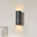 Industrial Wall Light  Cement Cylinder Design - Detailed view