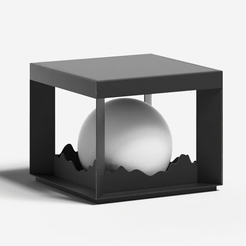 Modern Solar Wall Light  Cube Frame Mountain Silhouette - Product detail 17