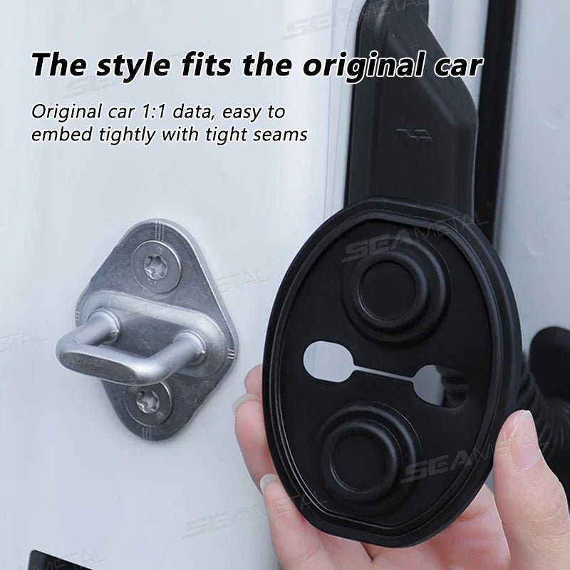 Car Door Lock Cover  Noise Reduction Protection Set - Product detail 6