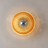 Ripple Glass Wall Light  Aqua Blue Concentric Design - Product example