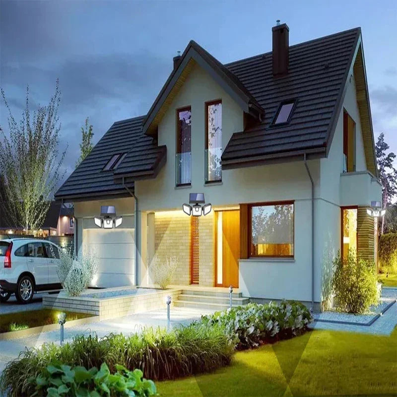 Solar Motion Sensor Light  270 Wide Angle LED Outdoor Security Lamp - Product detail 10