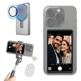 Magnetic Selfie Mirror  Phone Camera Monitor With Wireless Remote - Product showcase