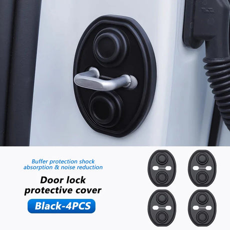 Car Door Lock Cover  Noise Reduction Protection Set - Product showcase
