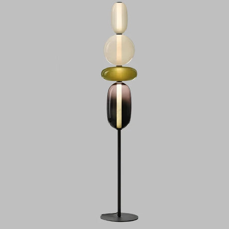 Modern Floor Lamp  Stacked Glass Spheres Design - Product detail 18