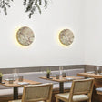 Natural Stone Wall Lamp  Marble Pattern Design - Detailed view