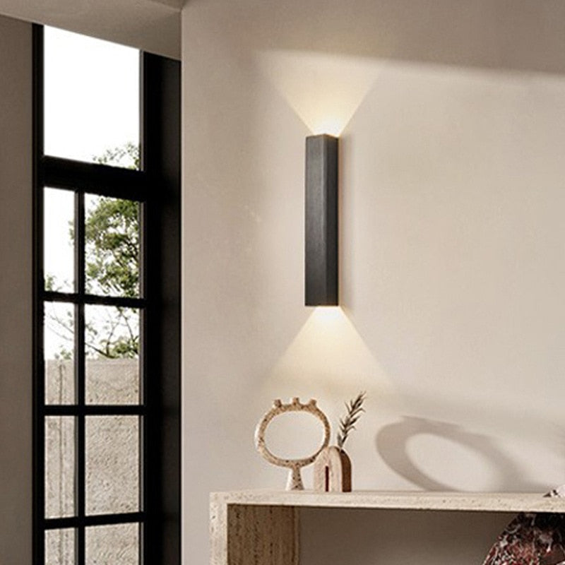 Modern Outdoor Wall Light  Double Beam LED Design - Detailed view